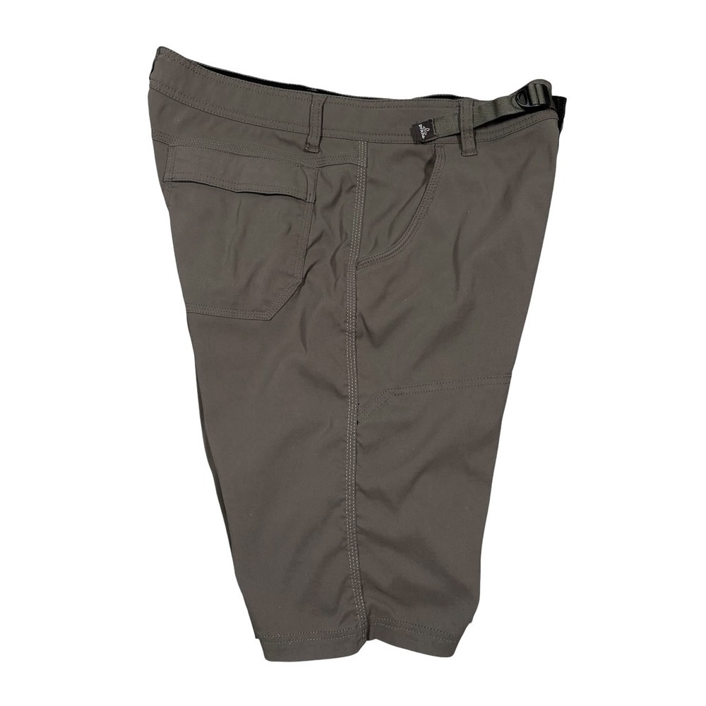 Prana Stretch Zion Shorts Mens M Nylon Cargo 11" Belted Hiking Camping Outdoor